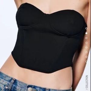 NWT Zara Bustier Corset Crop Top size L